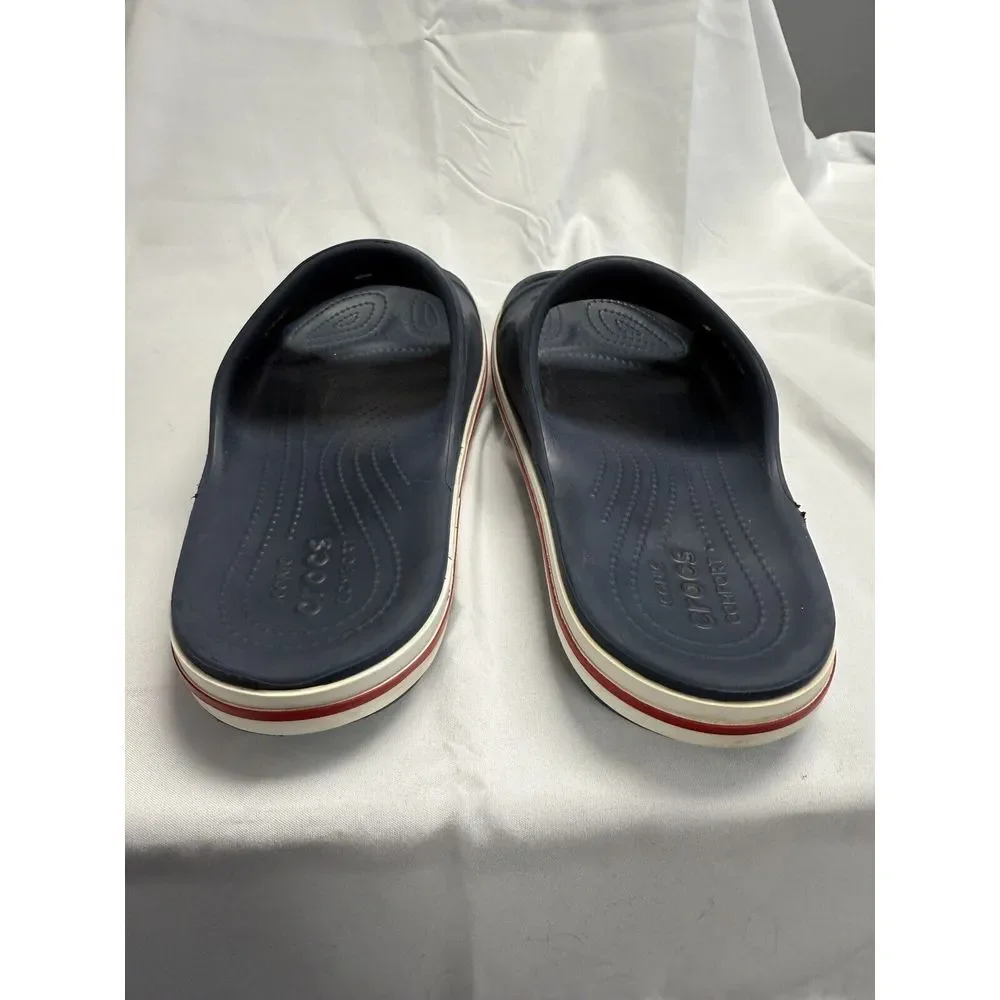 Mens Crocs Bayaband Slide Sandals Blue 205392 Blue Slip On Shoes Mens 7 Women 9‎
